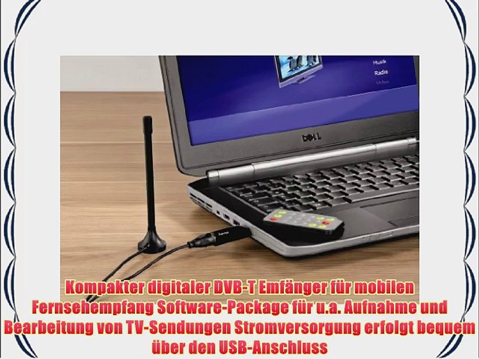 Hama DVB-T Emf?nger f?r mobilen Fernsehempfang USB 2.0