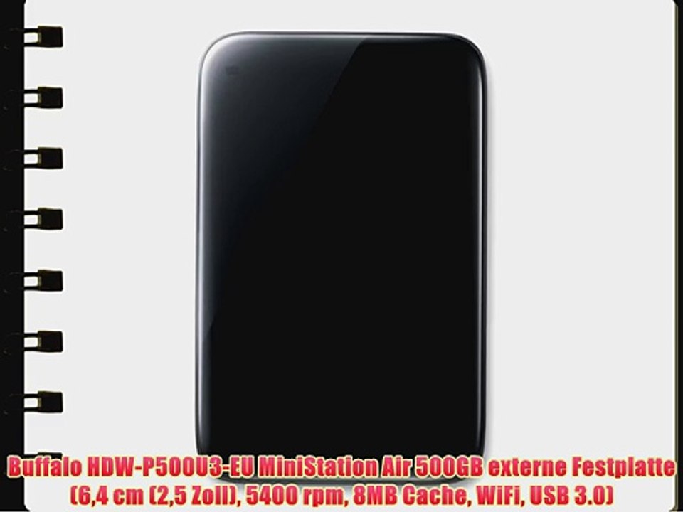 Buffalo HDW-P500U3-EU MiniStation Air 500GB externe Festplatte (64 cm (25 Zoll) 5400 rpm 8MB