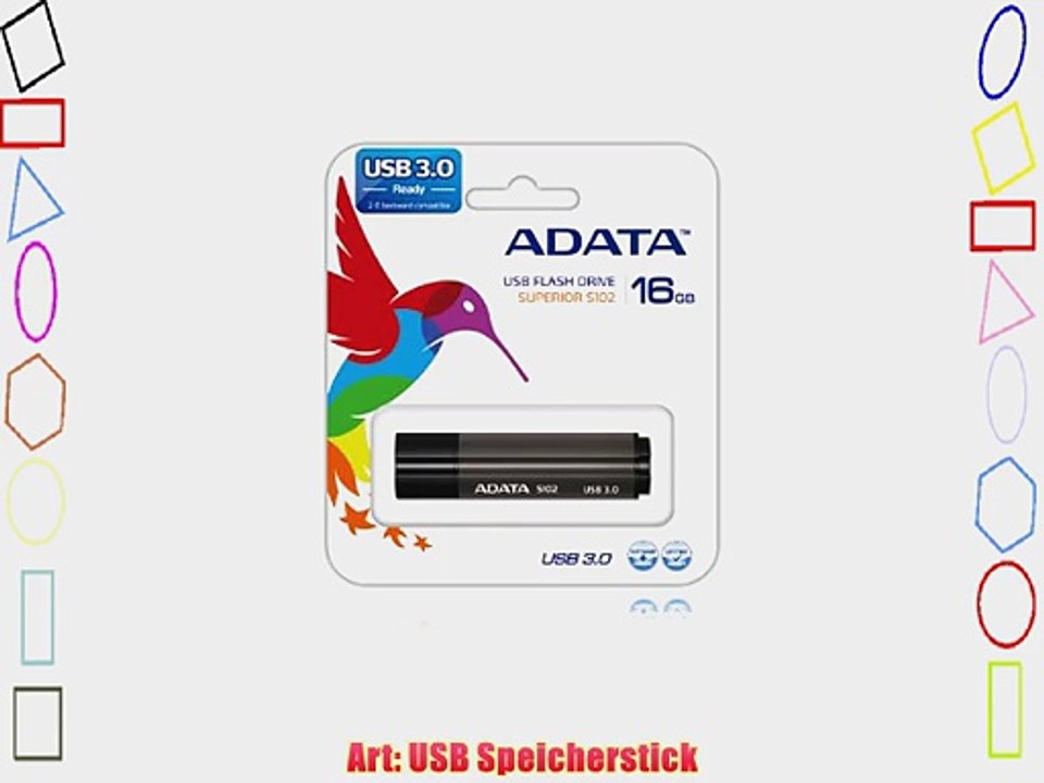 Adata Superior Series S102 16GB USB-Stick USB3.0 grau
