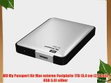 WD My Passport f?r Mac externe Festplatte 1TB (64 cm (25 Zoll) USB 3.0) silber