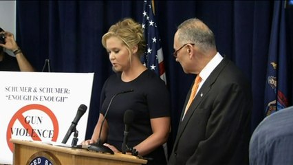 Amy Schumer's emotional plea on guns - BBC News
