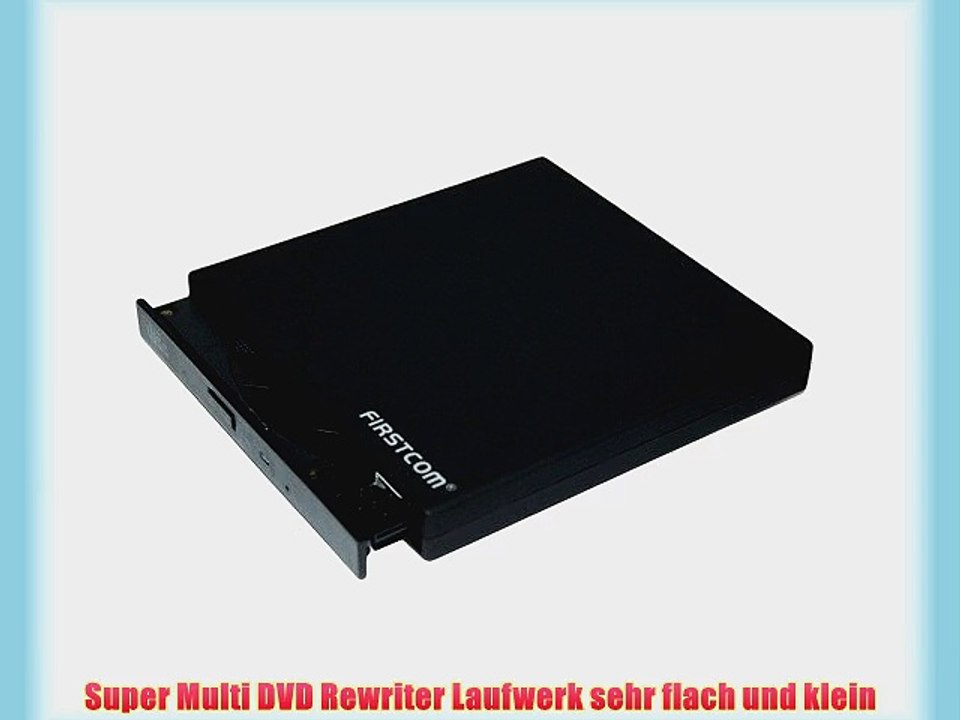 Firstcom DVD?RW/DL/DVD-RAM Brenner Laufwerk Lightscribe Slim Extern USB 2.0