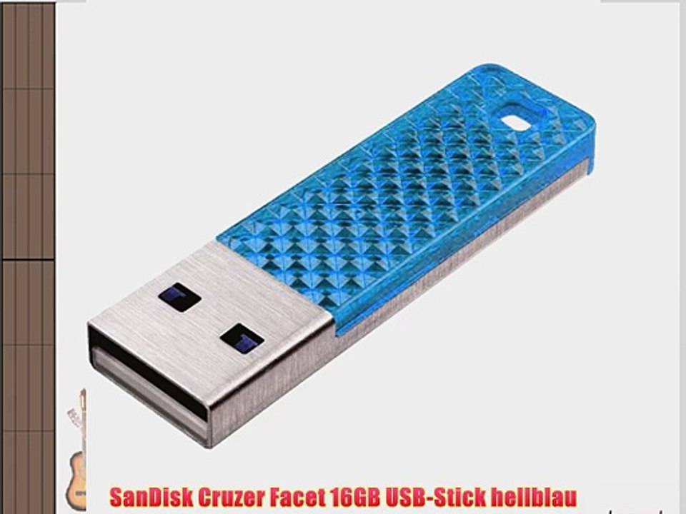 SanDisk Cruzer Facet 16GB USB-Stick hellblau