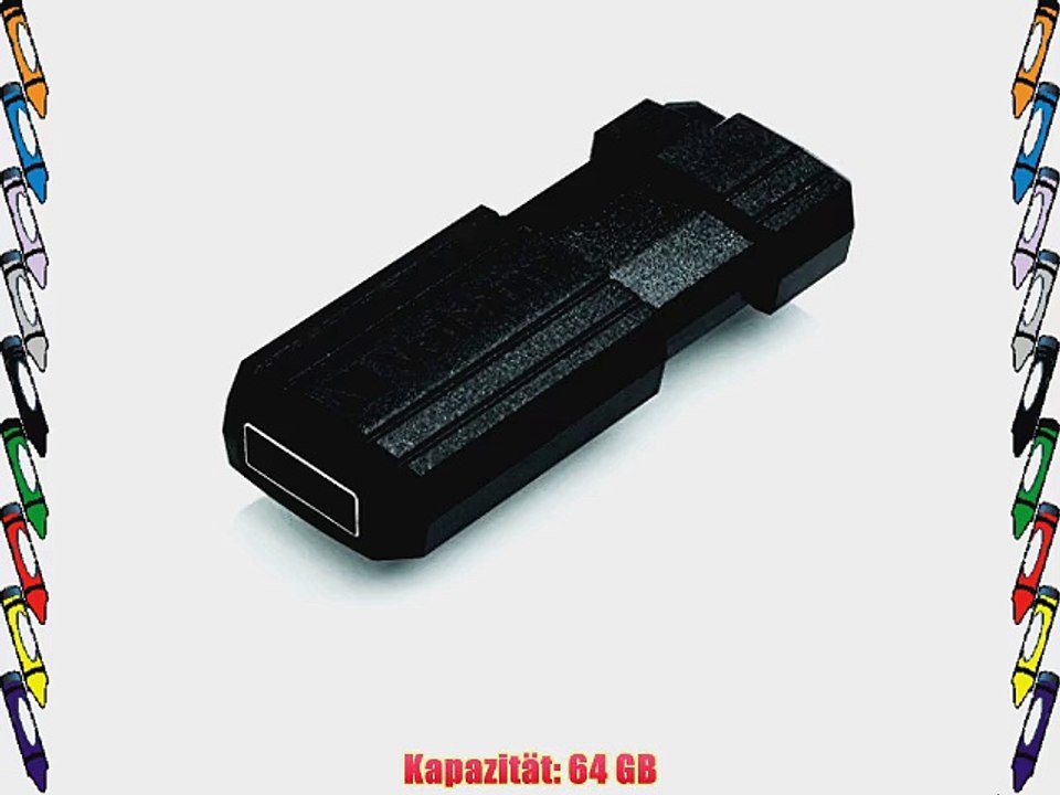 Verbatim PinStripe 64GB Speicherstick USB 2.0