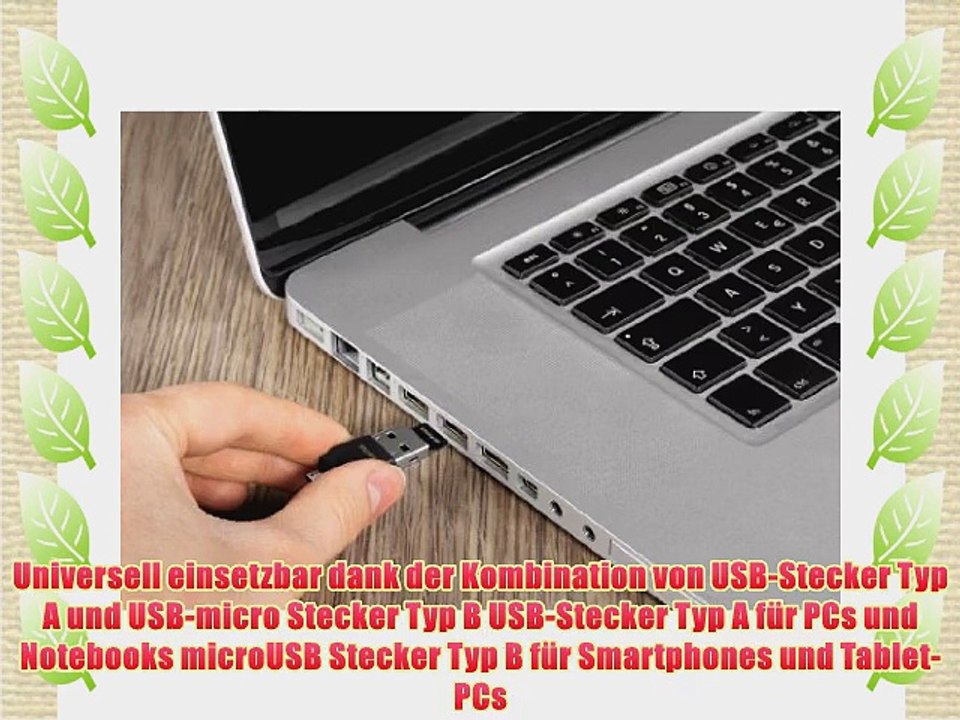 Hama Kartenleser f?r Smartphone/Tablet (nur 35mm gro? passend f?r microSD/HC/XC USB 2.0) schwarz