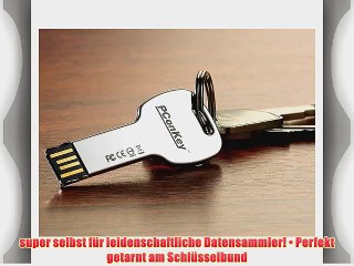 PConKey 64 GB USB-Speicherstick sticKey wasserdicht silber