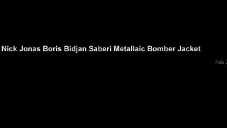 Boris Bidjan Saberi Metallic Bomber Jacket
