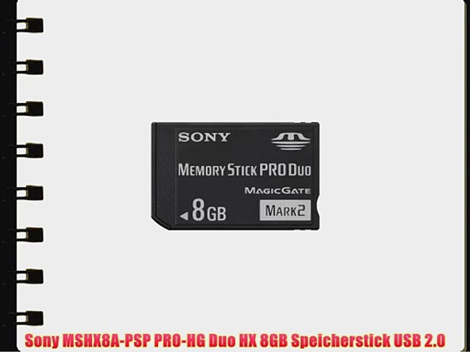 Sony MSHX8A-PSP PRO-HG Duo HX 8GB Speicherstick USB 2.0
