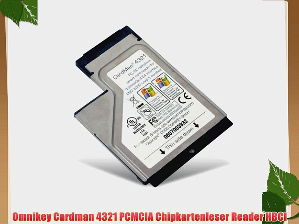 Omnikey cardman 4321 pcmcia express reader chipkartenleser hbci
