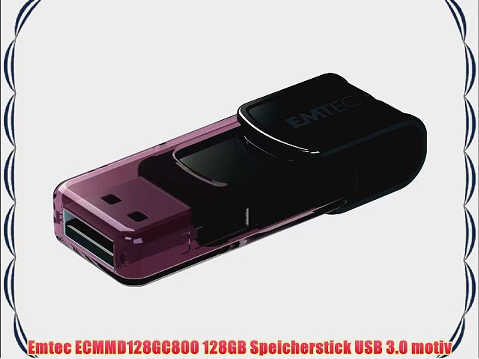 Emtec ECMMD128GC800 128GB Speicherstick USB 3.0 motiv