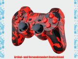 Geh?use/Schale Volcano rot schwarz Tarn f?r PS3 Dualshock 3 Controller inkl. Mod Kit (Buttons