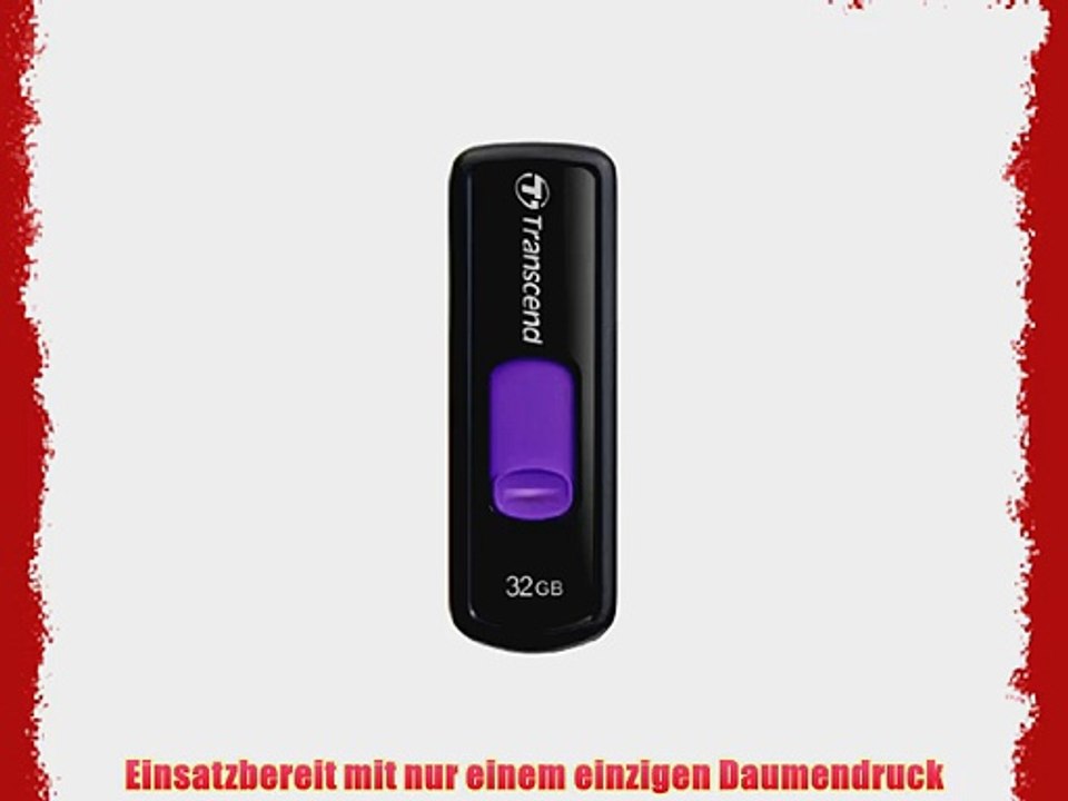 Transcend JetFlash 500 32GB USB-Stick USB 2.0 schwarz/violett
