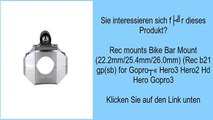 Rec mounts Bike Bar Mount (22.2mm/25.4mm/26.0mm) (Rec b21 gp(sb) for Gopro® Hero3 Hero2 Hd