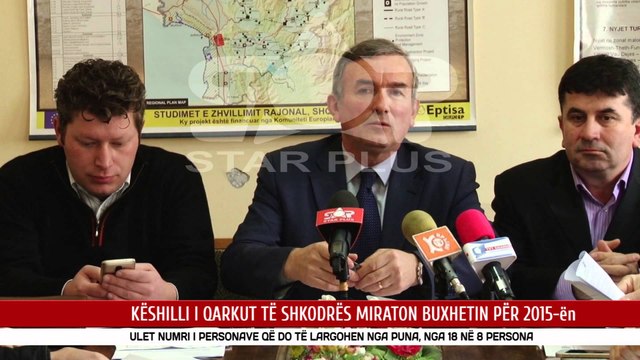 KËSHILLI I QARKUT TË SHKODRËS MIRATON BUXHETIN PËR 2015-ën