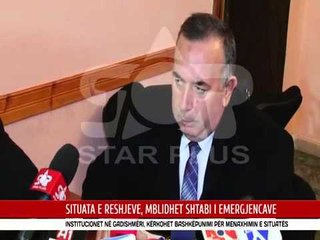 SITUATA E RESHJEVE, MBLIDHET SHTABI I EMERGJENCAVE