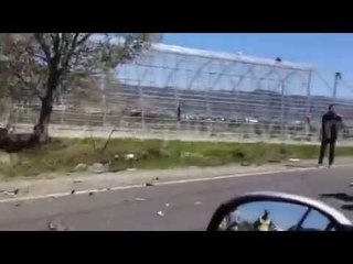 Aksident ne aksin rrugor Lezhë-Milot kilometri i dytë.