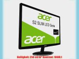 Acer S242HLCBID 601 cm (24 Zoll) Monitor (VGA DVI HDMI 2ms Reaktionszeit) schwarz