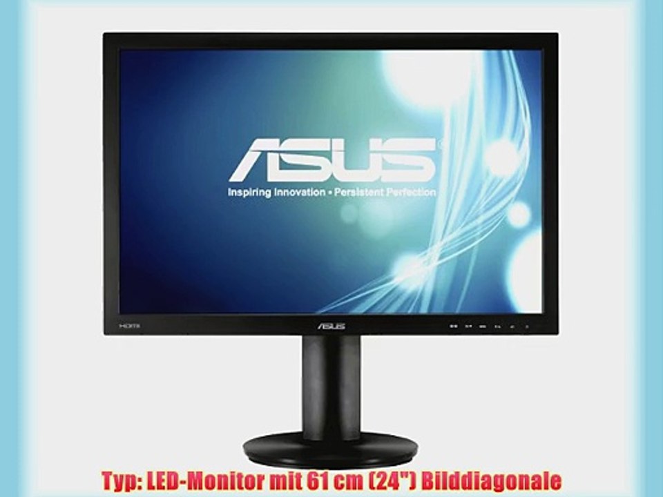 Asus VS24AHL 611 cm (24 Zoll) Monitor (Full HD VGA DVI HDMI 5ms Reaktionszeit) schwarz
