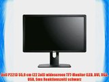 Dell P2213 559 cm (22 Zoll) widescreen TFT-Monitor (LED DVI VGA USB 5ms Reaktionszeit) schwarz