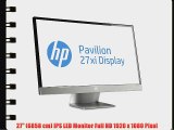 HP Pavilion 27xi 686 cm (27 Zoll) LED-Monitor (HDMI DVI 7ms Reaktionszeit) silber/schwarz