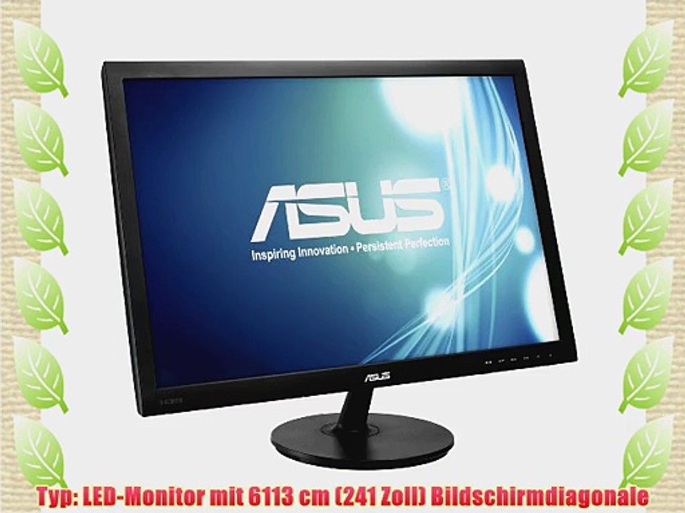 Asus VS24AH 61 cm (24 Zoll) Monitor (Full HD DVI HDMI 5ms Reaktionszeit) schwarz