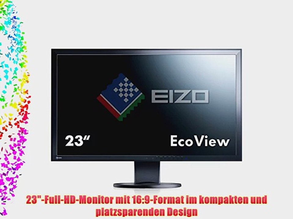 Eizo EV2336WFS3-BK 584 cm (23 Zoll) Monitor (VGA DVI USB 16ms Reaktionszeit) schwarz