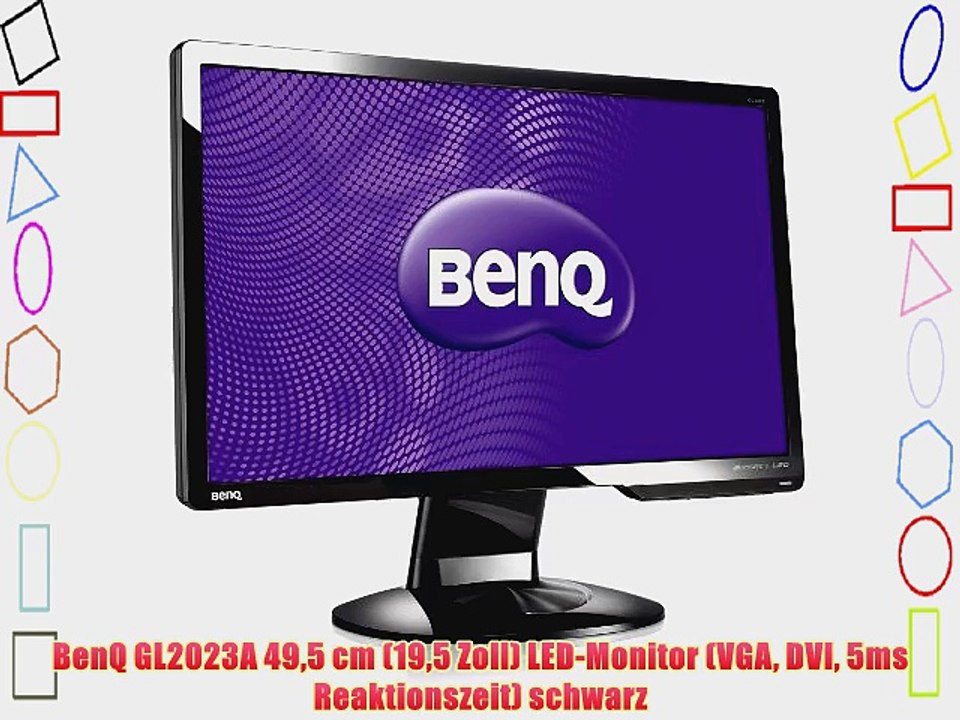 BenQ GL2023A 495 cm (195 Zoll) LED-Monitor (VGA DVI 5ms Reaktionszeit) schwarz