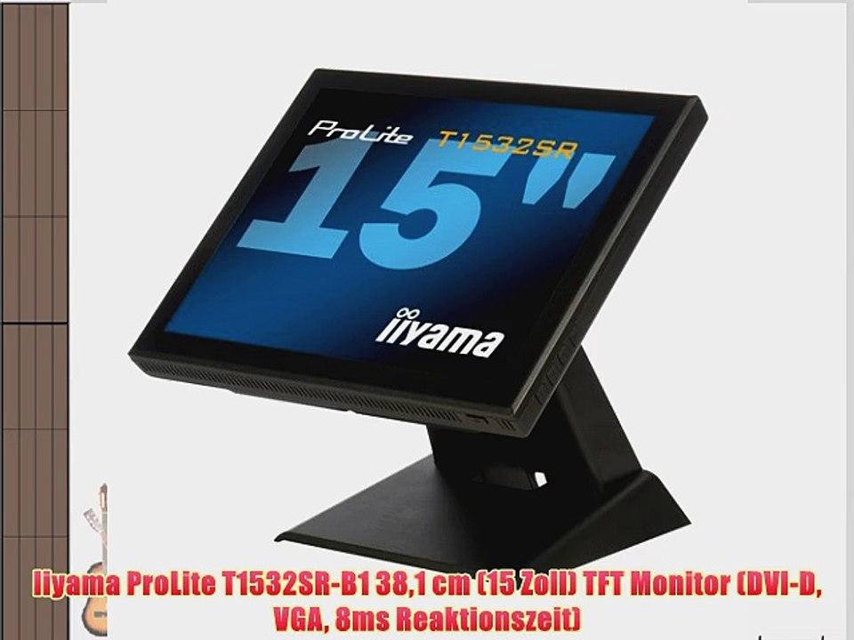 Iiyama ProLite T1532SR-B1 381 cm (15 Zoll) TFT Monitor (DVI-D VGA 8ms Reaktionszeit)