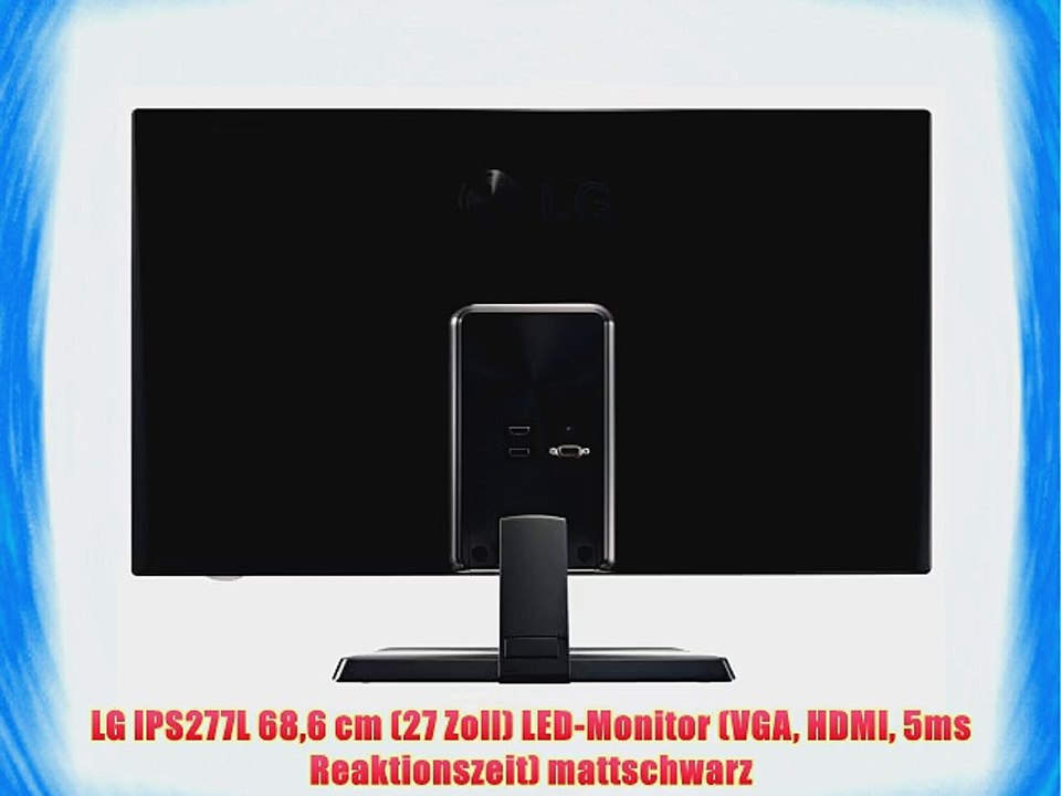 LG IPS277L 686 cm (27 Zoll) LED-Monitor (VGA HDMI 5ms Reaktionszeit) mattschwarz