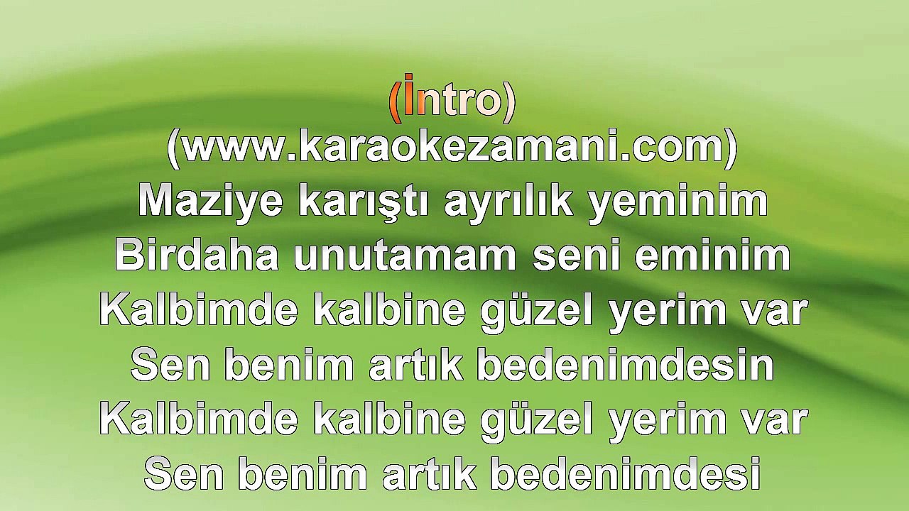 Gizem Kara - Olmaz Olsun Ayrılıklar - (2012) TÜRKÇE KARAOKE