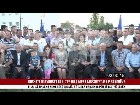 BUSHATI NGJYROSET BLU, ZEF HILA MERR MBËSHTETJEN E BANORËVE
