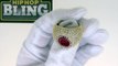 Lab Ruby Bling Bling Ring | Rick Ross Style Hip Hop Jewelry