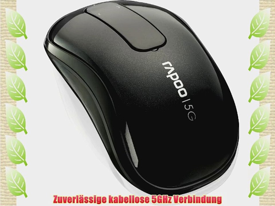 Rapoo T120P Wireless Touch Mouse 5 GHz USB black