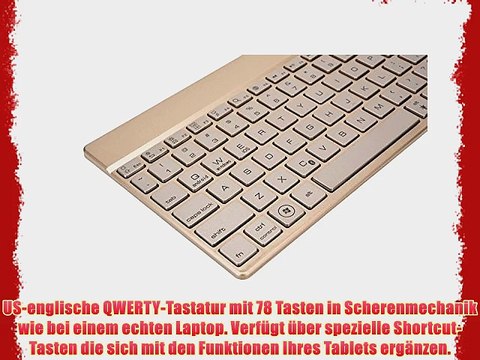 Cooper Cases (TM) Aurora Sony Xperia Z2 Tablet LTE (SGP541/SGP521/SGP551) Bluetooth Funktastatur