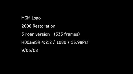 MGM Logo 3 Roar 2008 Restoration   Google Chrome HD