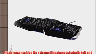 uRage Gaming-Tastatur Exodus? Keyboard mit Leuchteffekten schwarz/blau