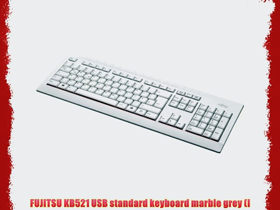 FUJITSU KB521 USB standard keyboard marble grey (I