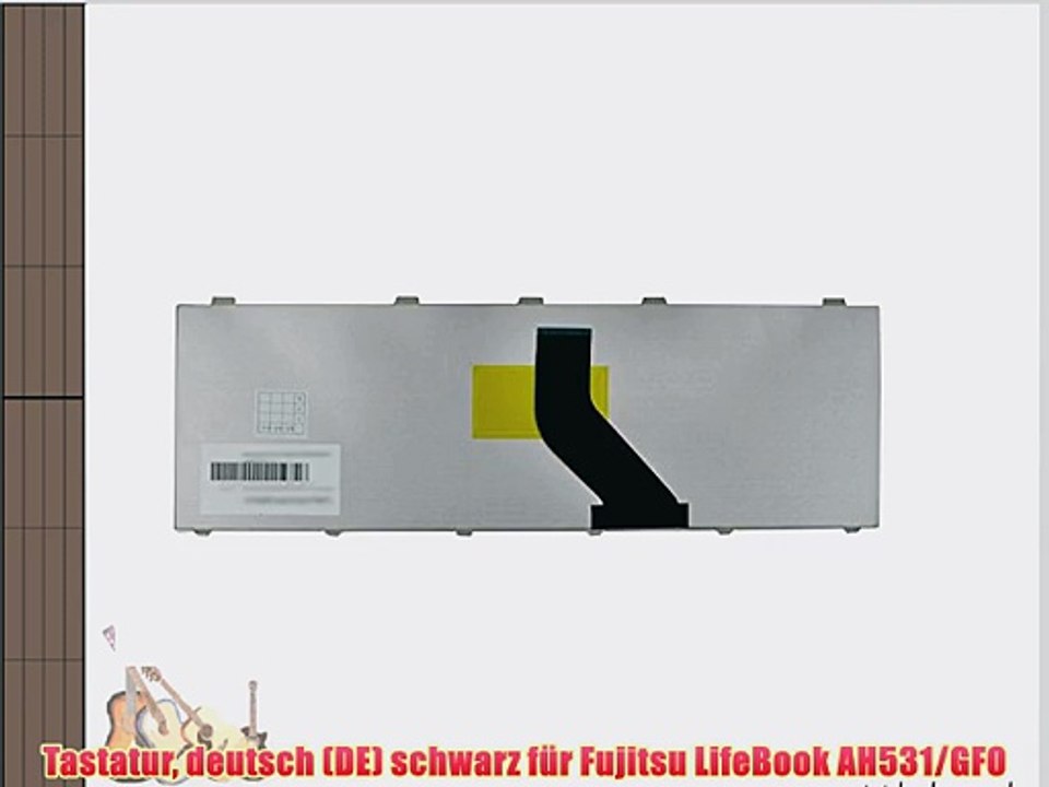 Tastatur deutsch (DE) schwarz f?r Fujitsu LifeBook AH531/GFO