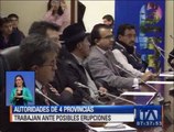 Autoridades de cuatro provincias trabajan ante posibles erupciones