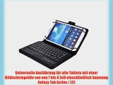 Cooper Cases(TM) Infinite Executive Universal Folio-Tastatur f?r Samsung Galaxy Tab Active