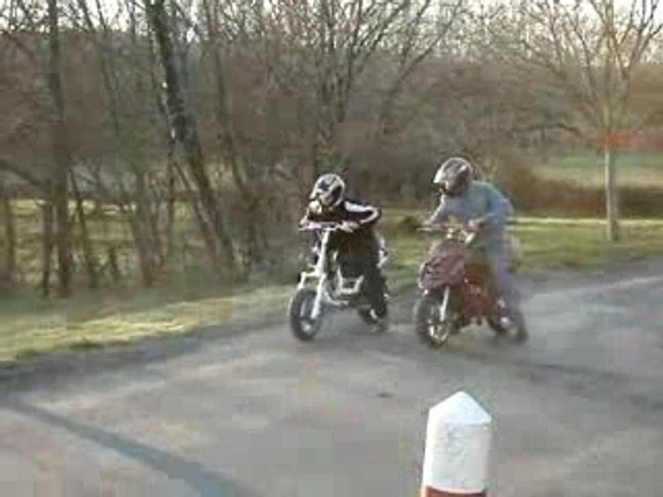Courses de scooters