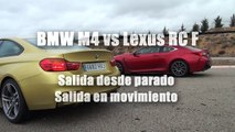 BMW M4 Vs Lexus RC F comparativa de aceleración