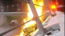FULL Juan Pablo Montoya hits jet dryer at Daytona 500