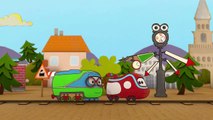 Trains. Coloring Book - Cars and Trains (Train and car). Learning colors (Train Cartoon)