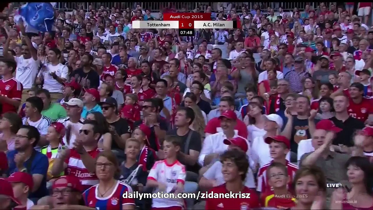 Nacer Chadli 0_1 HD _ AC Milan v. Tottenham - Audi Cup 3rd Place 05.08.2015 HD