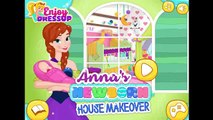 Disney Princess Frozen Anna - Newborn Baby House Makeover Online - Baby Games