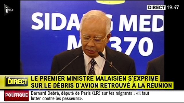 Le débris d'avion retrouvé sur l'île de la Réunion provient bien du vol MH370