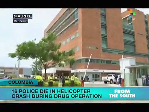 Colombia: 16 Police Killed, 2 Injured in Heicopter Crash
