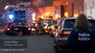 Auto in brand in België // Politie + Brandweer to a fire scene // Police cars + Firetruck