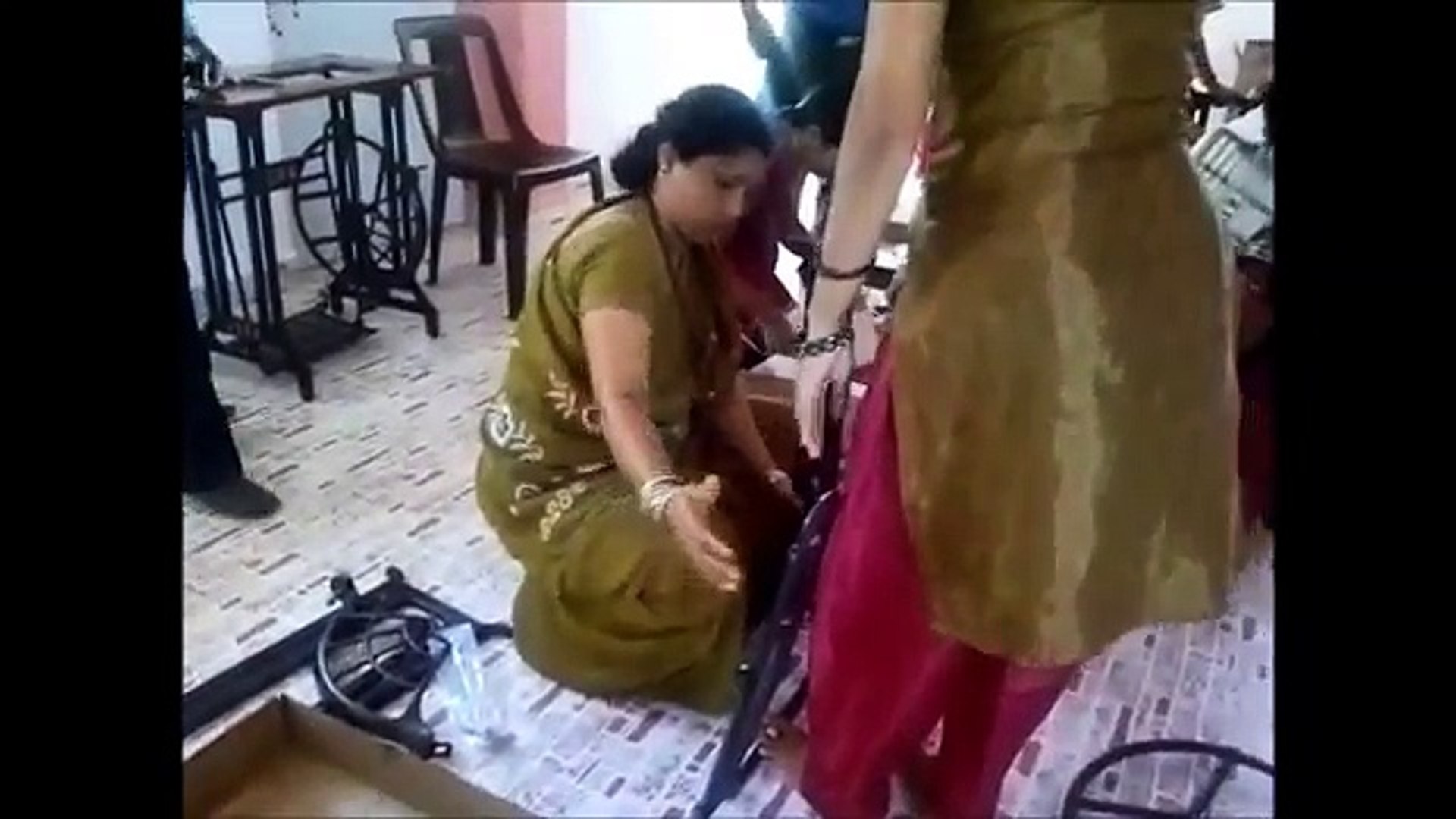 Women learning to assemble Sewing Machines in Goa